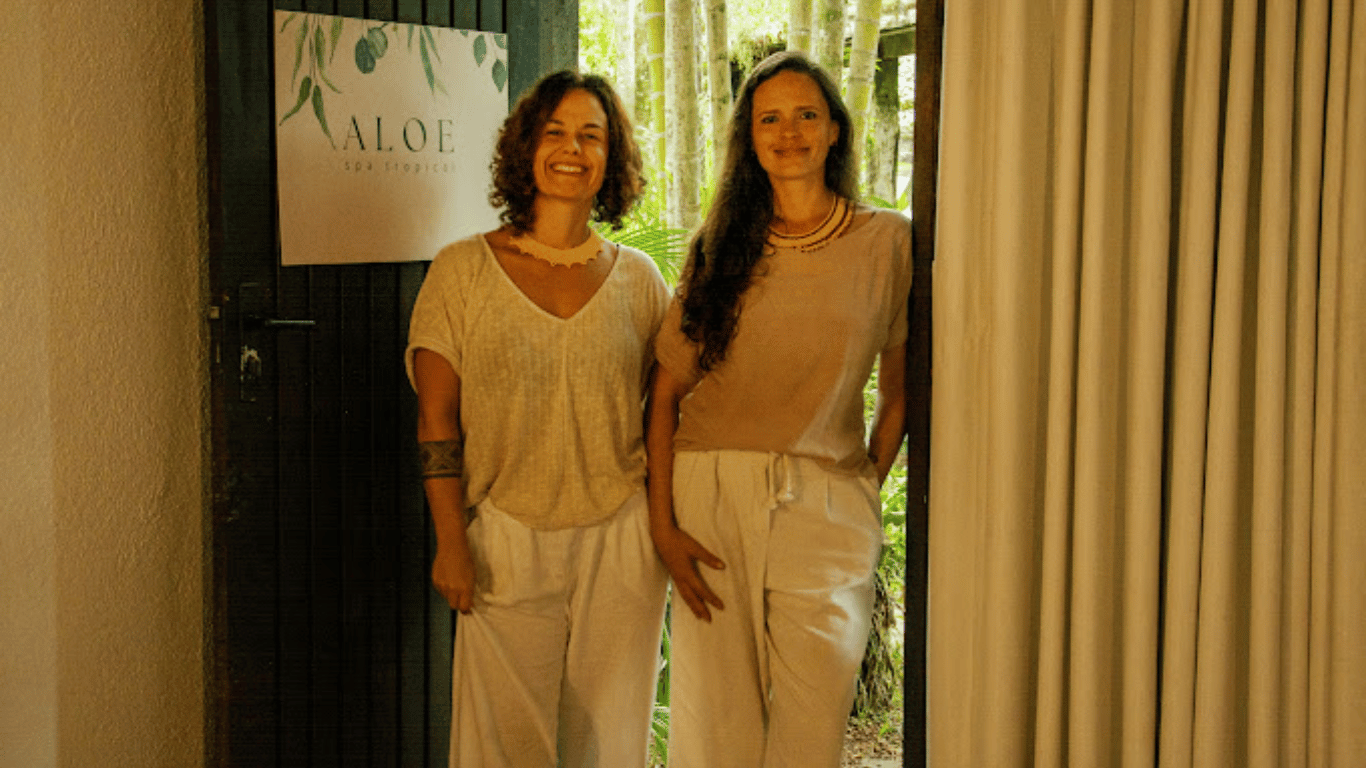 Camila Jussiani e Mônia Rommel, fundadoras do Aloe Spa Tropical